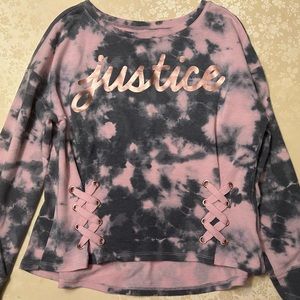 Justice Long Sleeve Ribbed Sweater for Girls